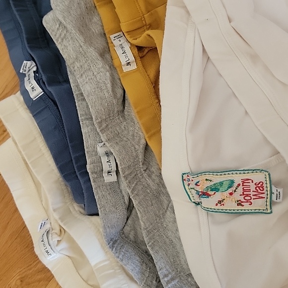Johnny Was Embroidered Leggings Bundle  cream, blue, gray, yellow white Small S - Picture 7 of 8
